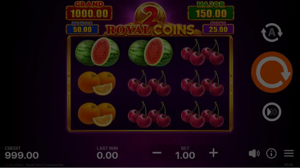 Royal Coins 2: Hold and Win demo