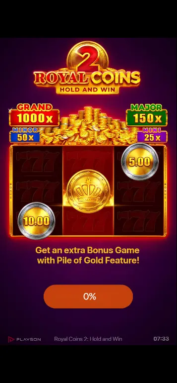 Setting bet and watching for silver Bonus coins on reels 1 and 3